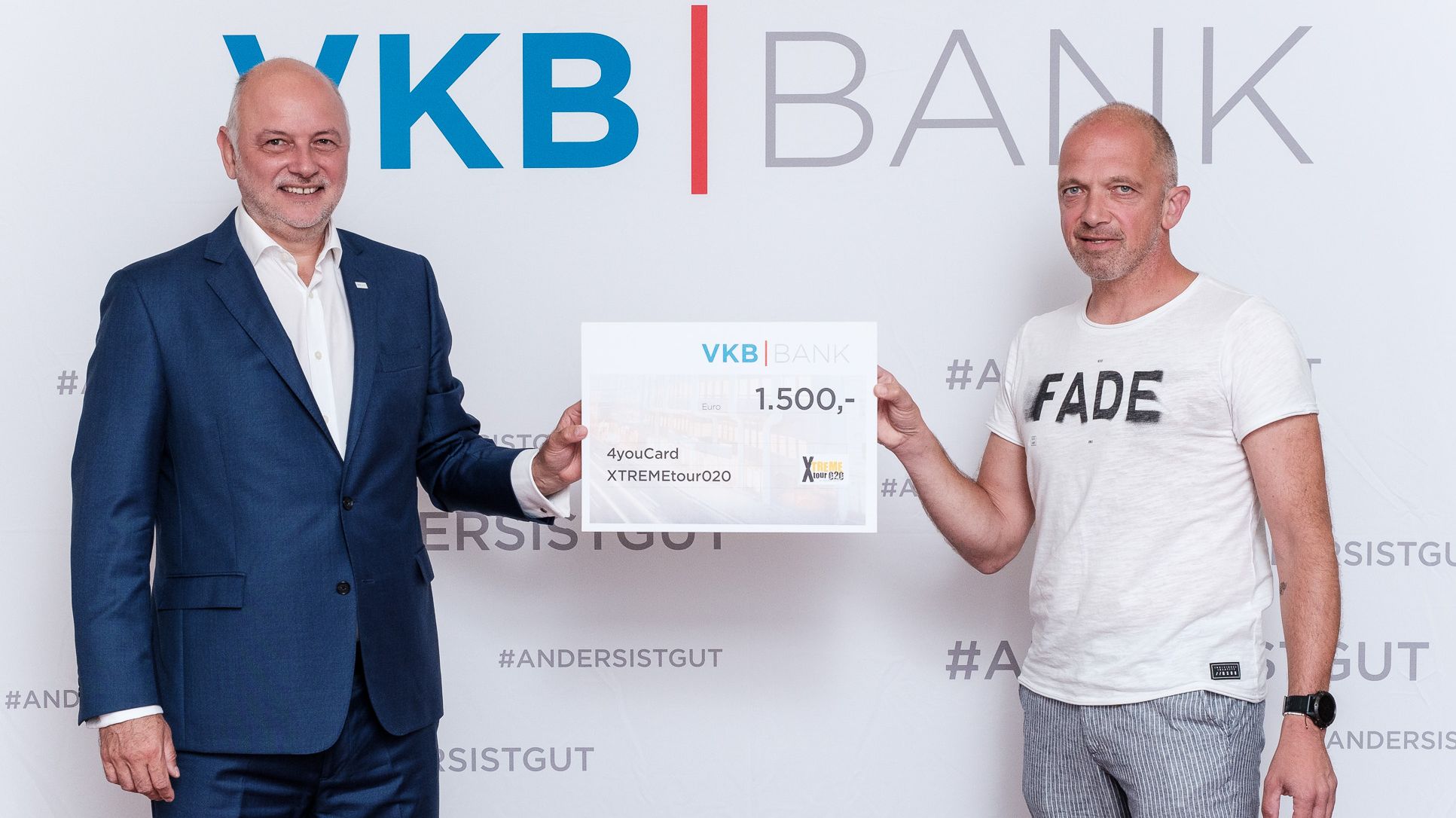 VKB-Bank als Sponsorpartnerin bei der XTREMEtour 2020