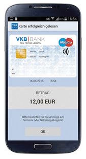 Bezahlen mit der mobilen Debitkarte