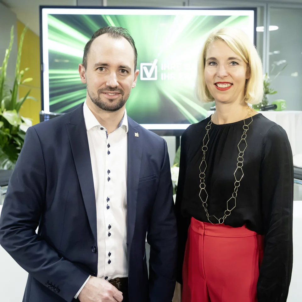 VKB-Generaldirektor Markus Auer und Simone Lindinger