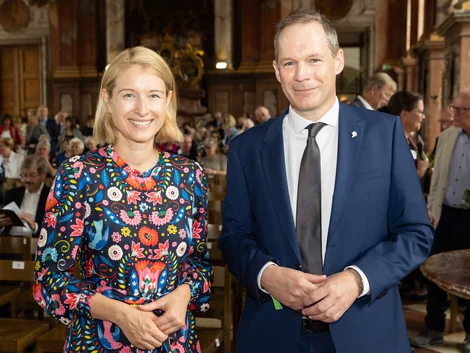 LH-Stv. Christine Haberlander und OÖ. Stiftskonzerte-Präsident Markus Forsthuber