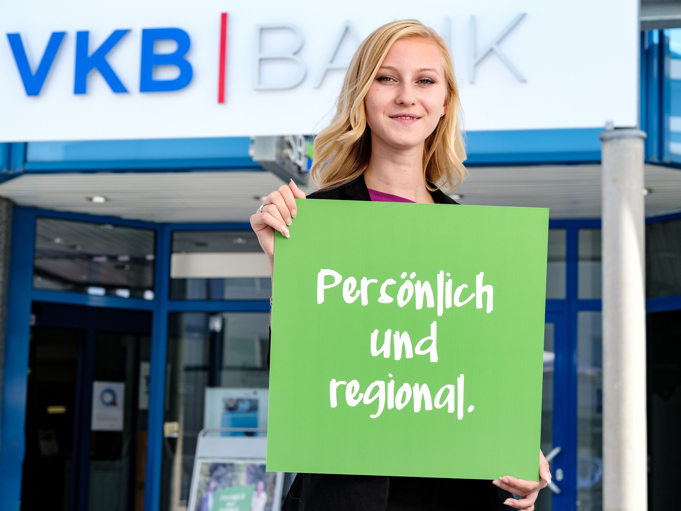 Lisa Hörmanseder, neue Filialleiterin der VKB-Bank Traun