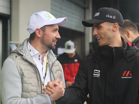 Markus Auer und DTM-Pilot Thomas Preining